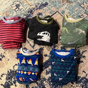 J crew 2 piece pajamas sets.  Bundle of 5.  Various sizes.